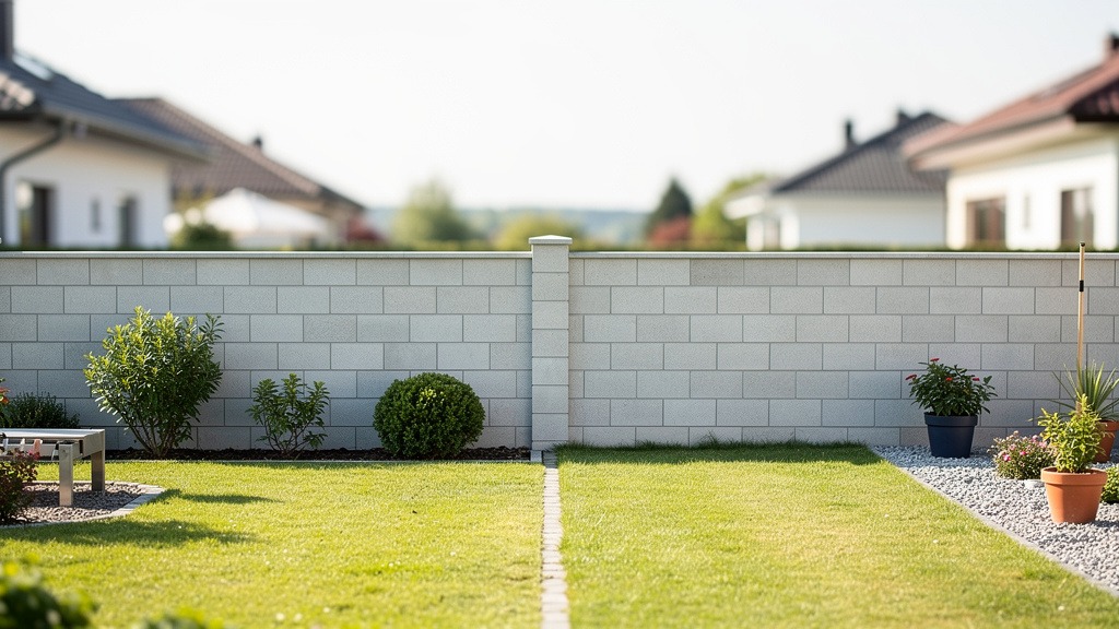 Mur séparatif entre deux propriétés voisines