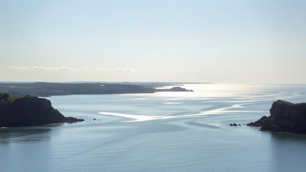 Panorama sur le golfe du Morbihan depuis la presqu'île de Conleau à Vannes