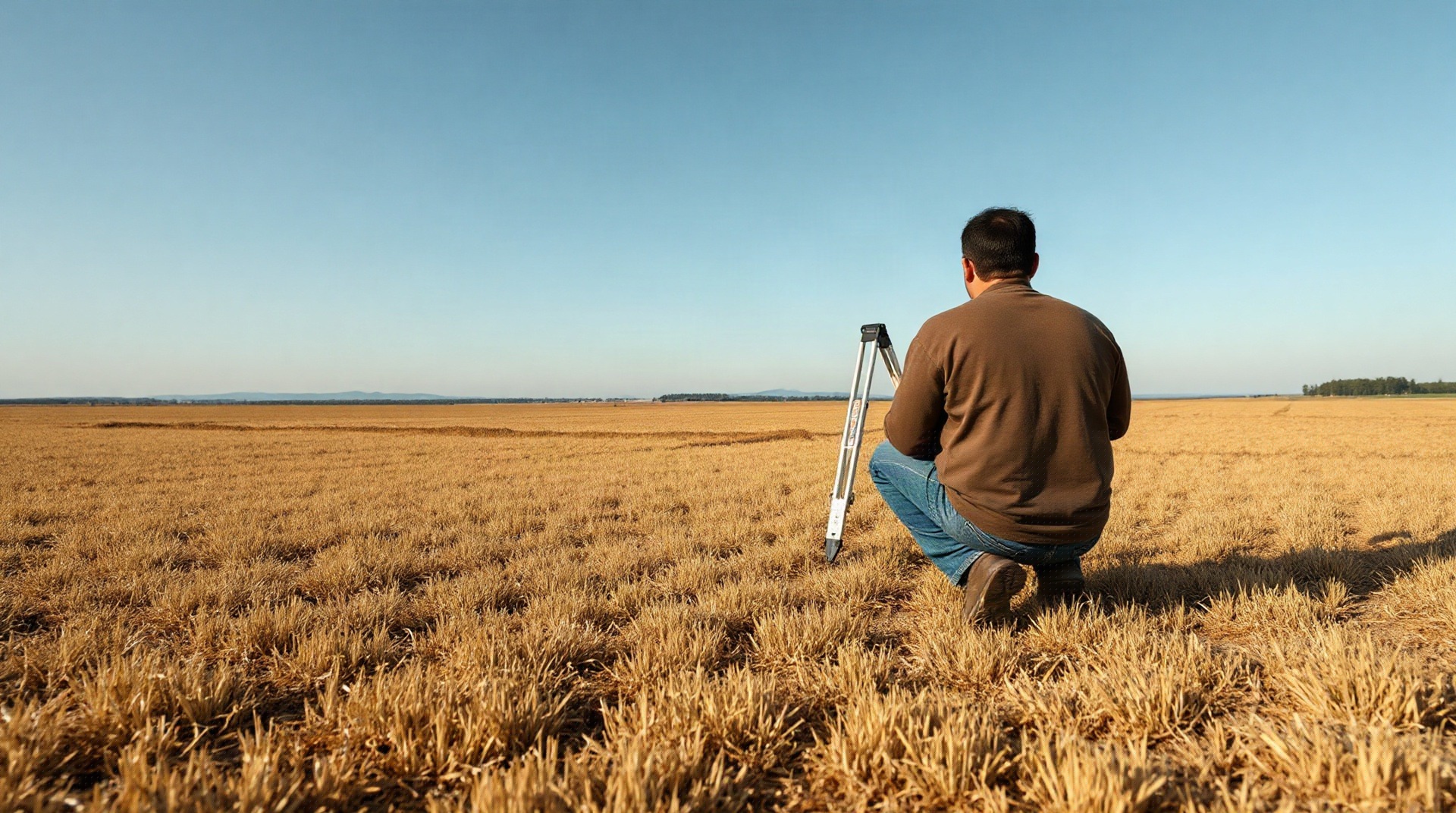 Propriétaire consultant un document de cadastre